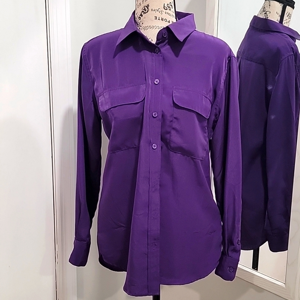 ✨️ CENTRAL PARK WEST BUTTON DOWN BLOUSE SMALL. B110